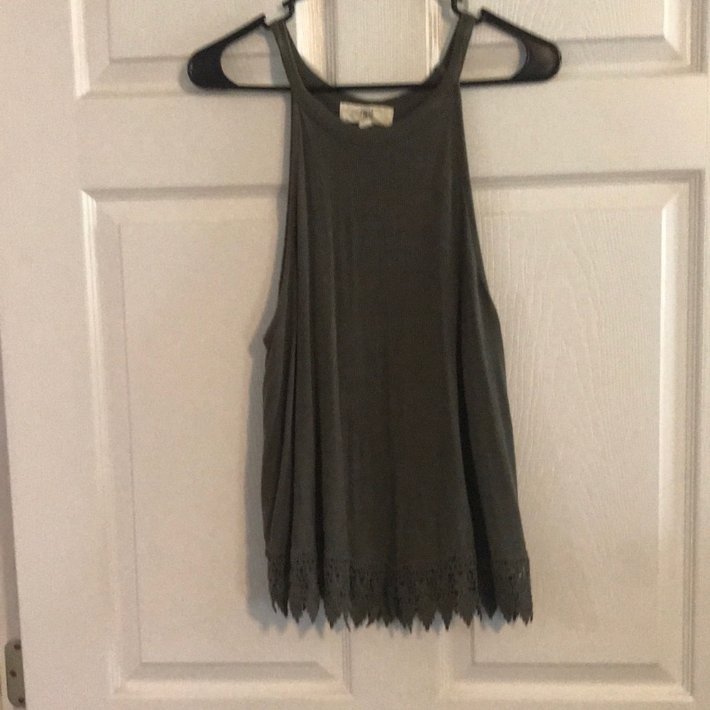 Pinque crochet knit halter top